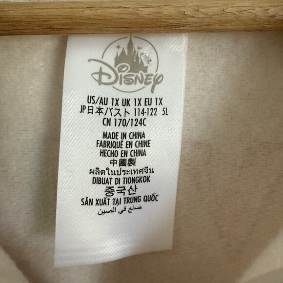 Disney World “ Living My Best Life” 1/4 Zip Pullover Sweatshirt Pockets Logo 1X - Picture 10 of 11